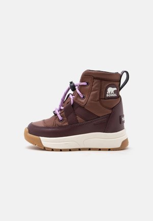 Sorel LITTLE KIDS WHITNEY™ III MID WP UNISEX - Боти с връзки до глезена - dark auburn/red lodge