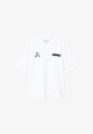 AllSaints, - T-shirt z nadrukiem