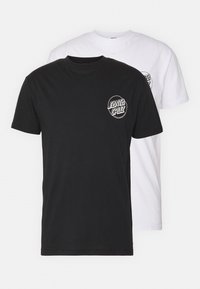 OPUS DOT CHEST UNISEX 2 PACK - T-shirts print - black/white