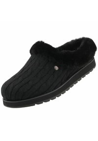 Skechers BOBS GEFÜTTERT KEEPSAKES ICE SCH - Sandalias planas - schwarz