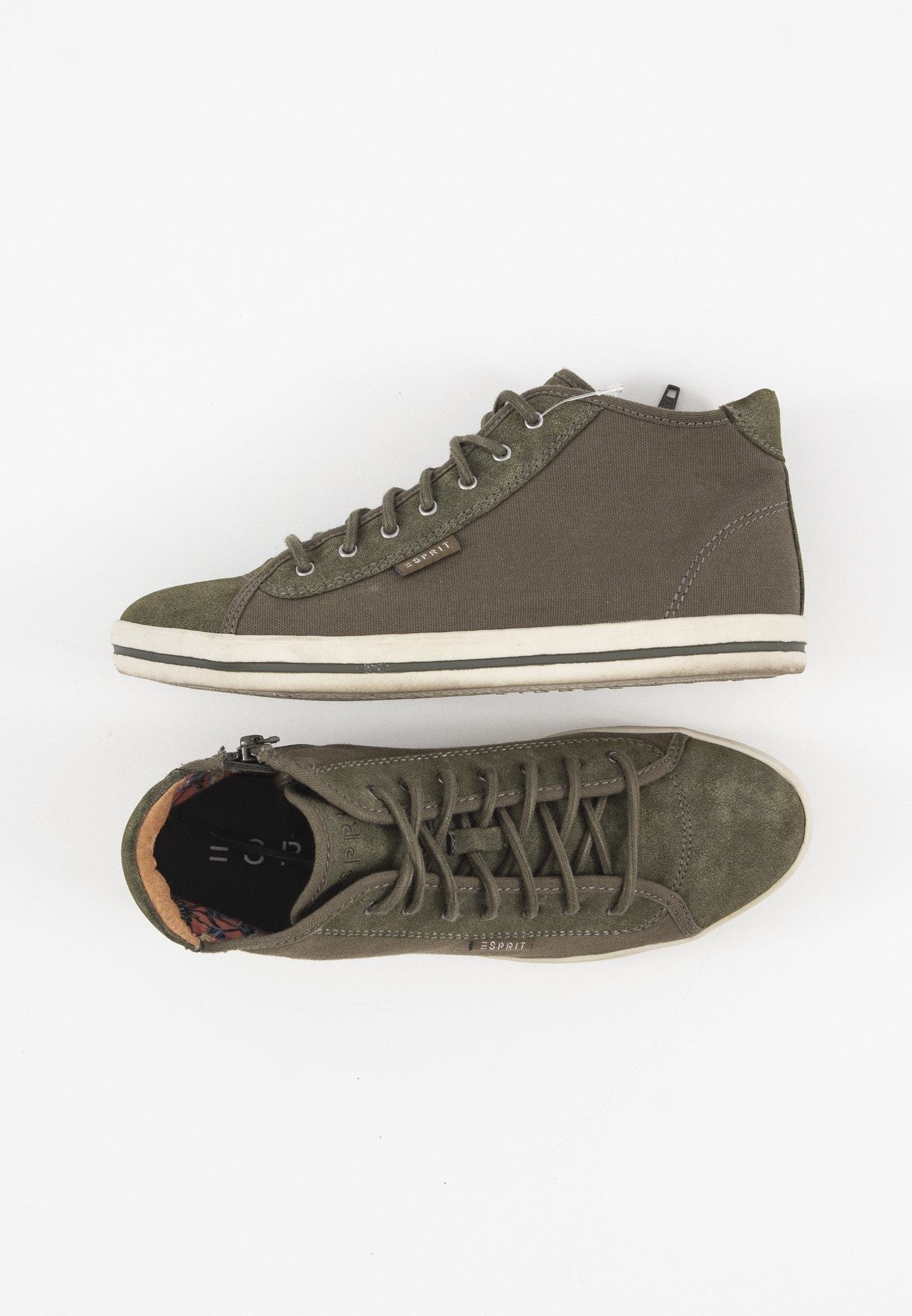 Esprit Sneakers hoog - olive/olijfgroen - Zalando.nl
