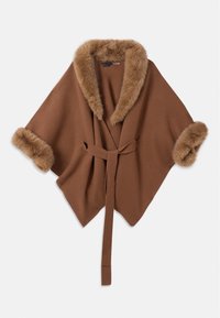 JOANNE SWEATER COAT TRIM - Capa - camel/brown