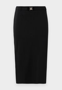 BELTED SKIRT - Pennkjol - black