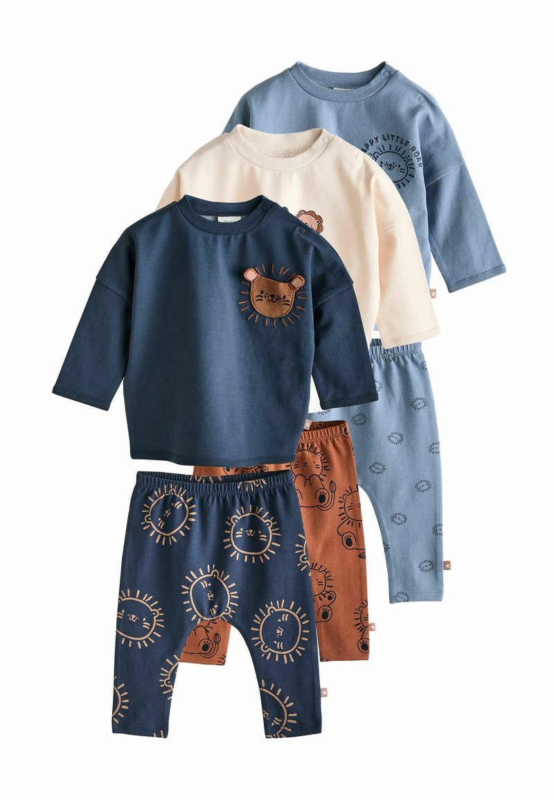Next - SET 6 PACK REGULAR FIT - Leggings - Trousers - navy blue lion, Enlarge