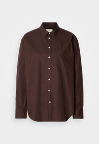 CLASSIC SHIRT - Blúzka so zapínaním na gombíky - deep brown