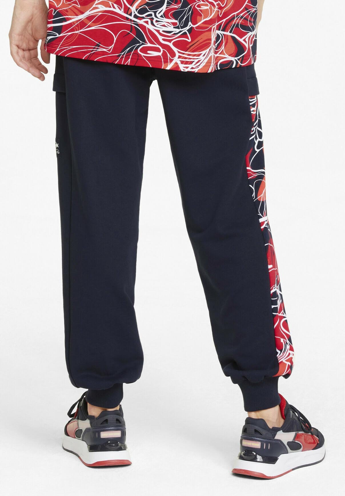 puma tracksuit bottoms blue