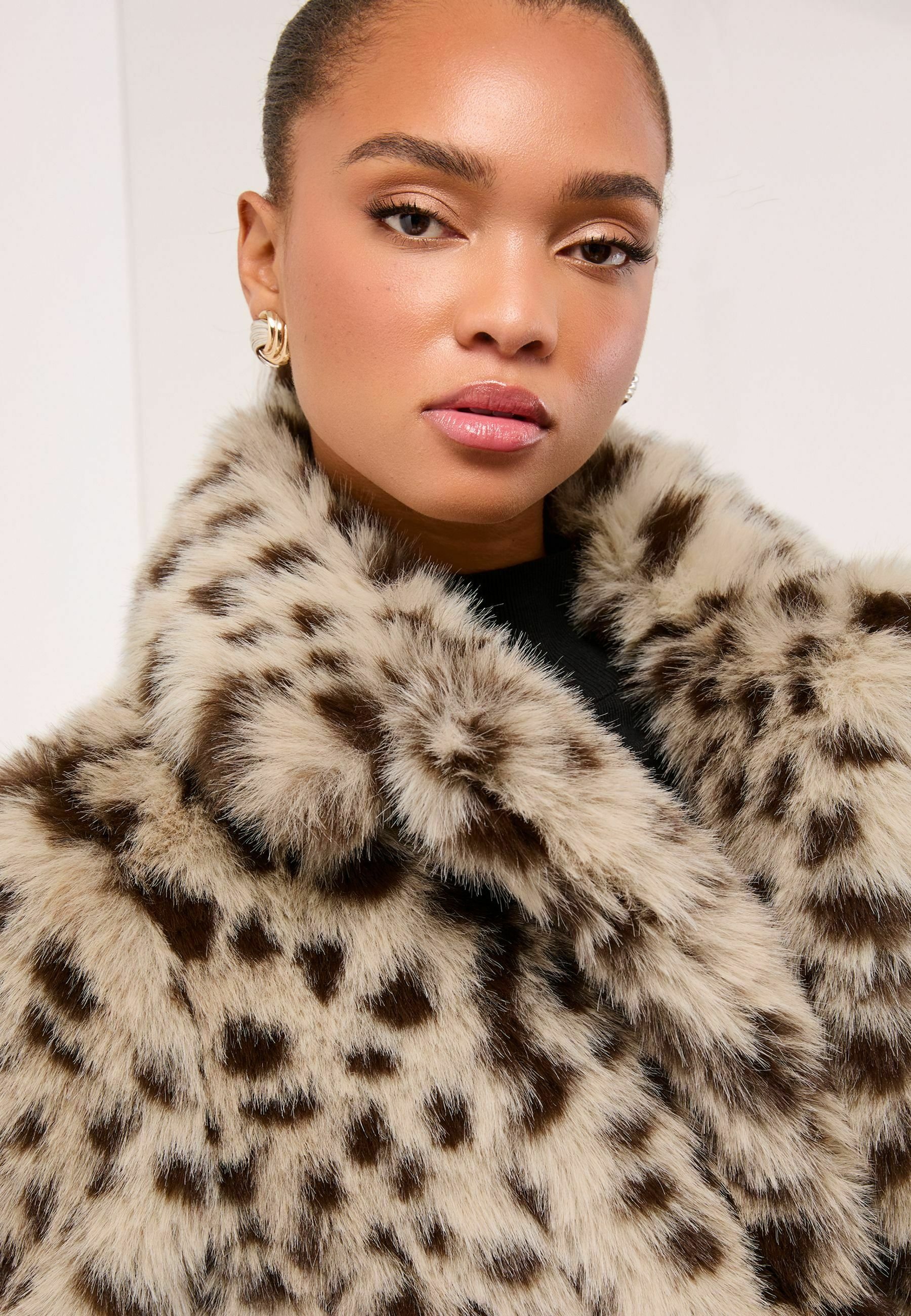 Lipsy REGULAR FIT - SHORT COLLARED - Winter jacket - animal print