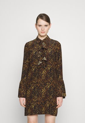 LIU JO ABITO NATURAL WILD SKIN - Φόρεμα πουκάμισο - dark brown