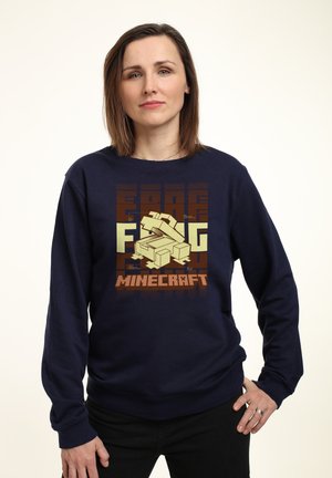 MINECRAFT BLUEPRINT FROG - Sweatshirt - navy blue