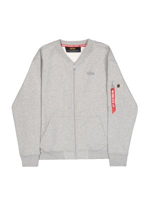 Alpha Industries, ALPHA INDUSTRIES MEN - BOMBER JACKETS BASIC BOMBER SL - Felpa con zip - grey heather