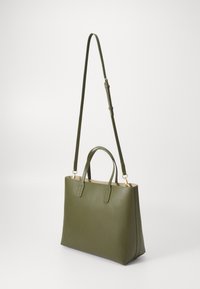 Tommy Hilfiger ICON SATCHEL - Pirkinių krepšys - huntsman green