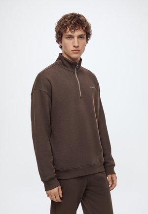 Hollister Co., BOX LOGO BOXY  - Sudadera - brown