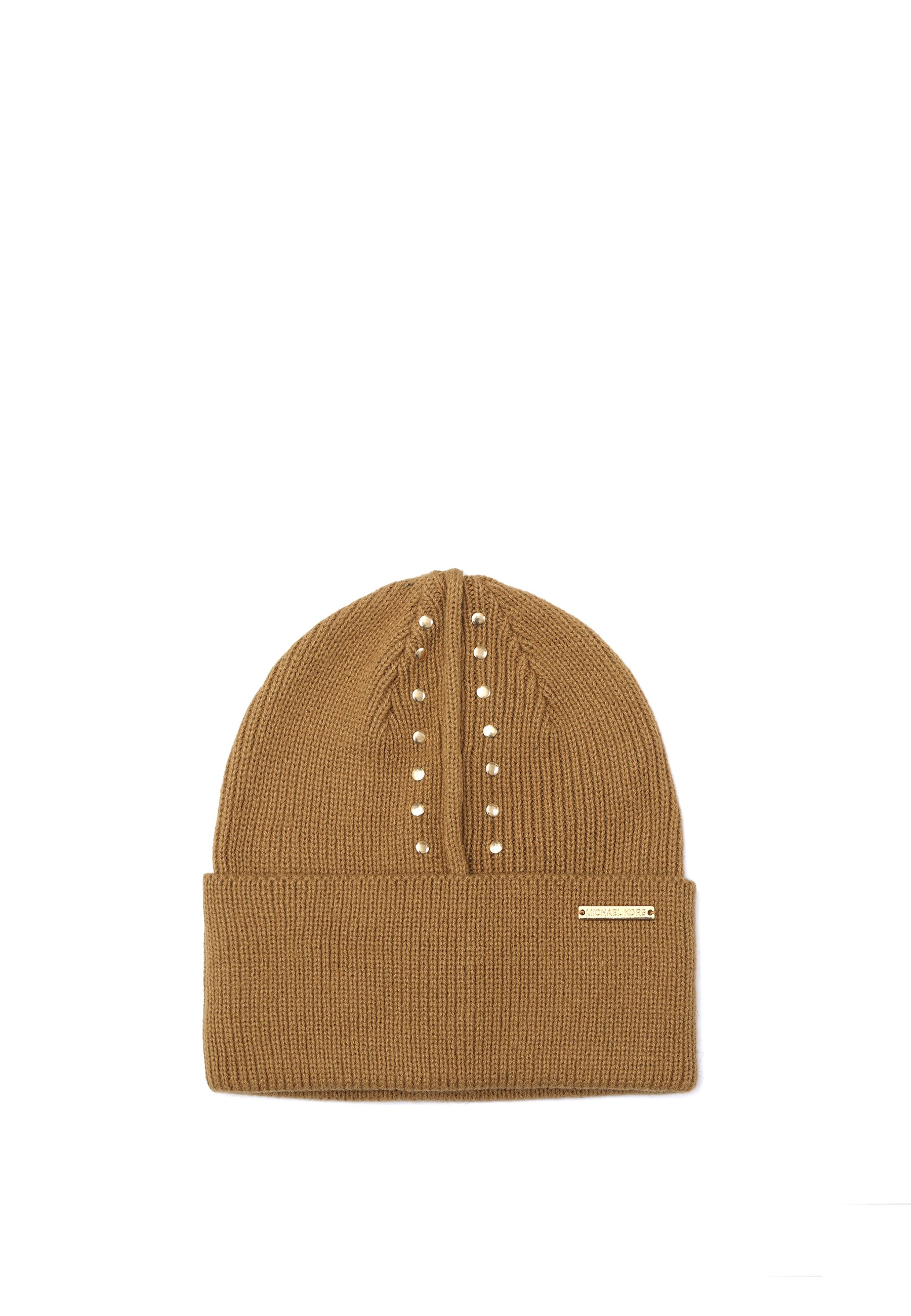 NWT Michael Kors Beanie Hat With gold Studs Michael Kors White Beanie Hats for Women for sale - eBay main image 2