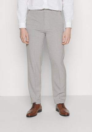 RELAXED FIT FORMAL PANTS - Suit trousers - grey