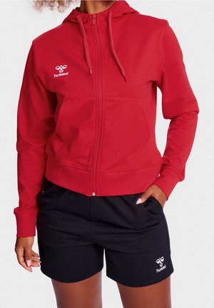 Sweat zippé - red