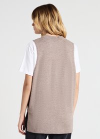 Calliope CON SCOLLO V - Top - sabbia melange