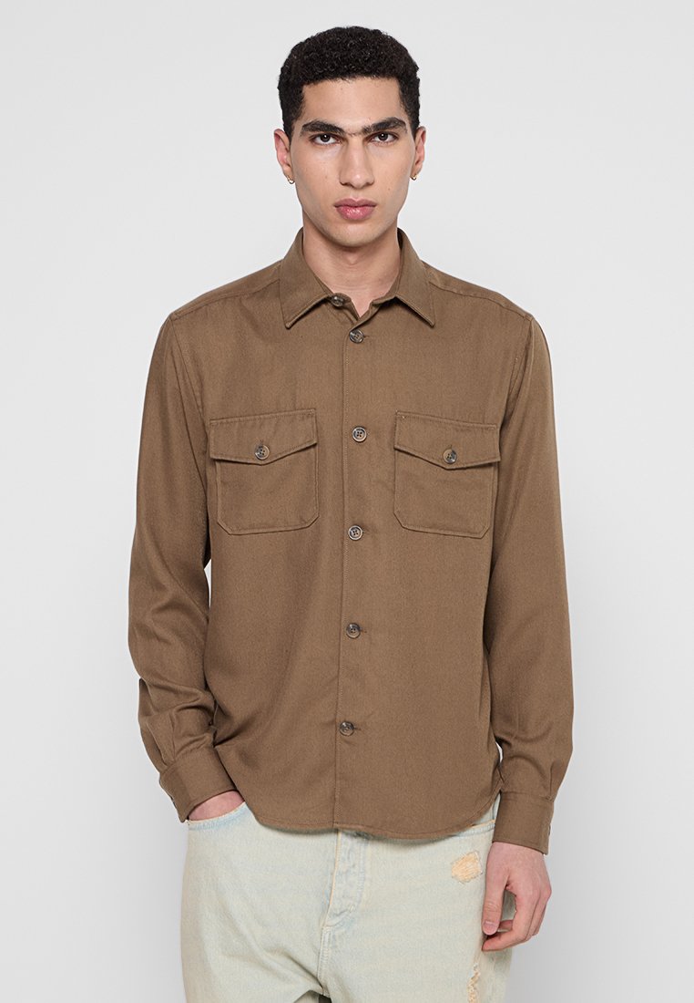 Only & Sons Overhemd lichtbruin