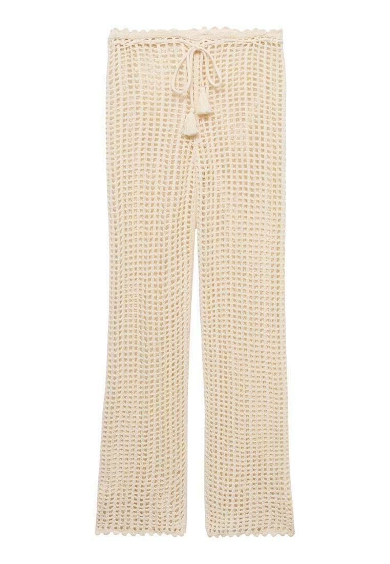 Mango Broek crème