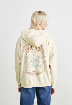 LINEUP OVERSIZED ZIP - Cipzáras pulóver - parchment