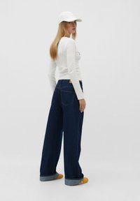 Stradivarius BAGGY - Trapezaste traperice - dark blue