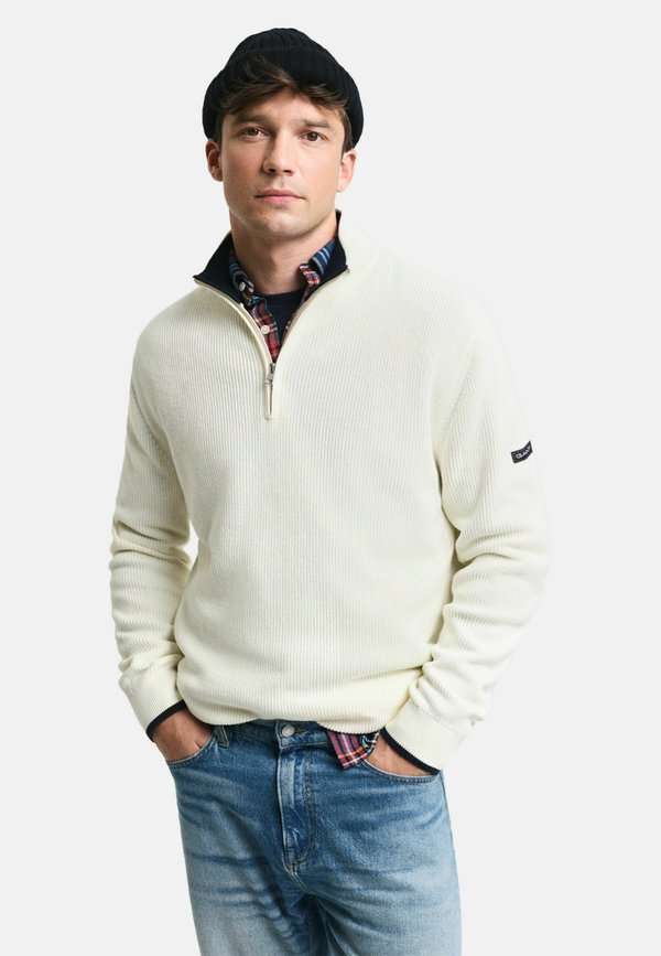 HALF-ZIP - Strickpullover - cream