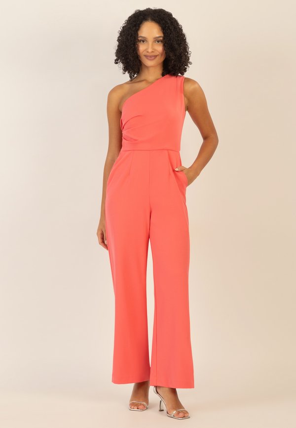 ONE-SHOULDER - Jumpsuit - koralle
