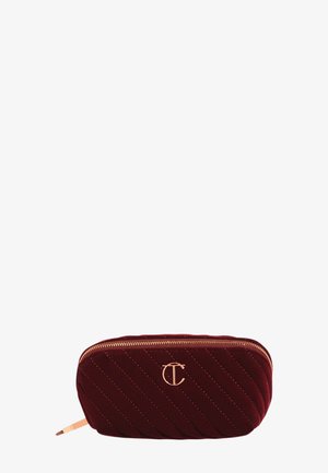 Charlotte Tilbury ORGANIZER VELVET MEDIUM MAKE UP BAG - Accessoires de maquillage - burgundy