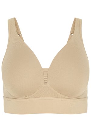 V-NECK - Bustier - cream tan