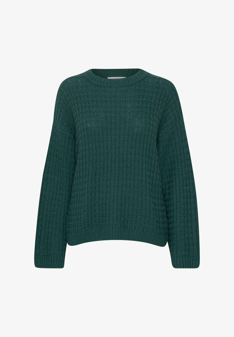 b.young MIT ABGESETZTEN SCHULTERN - Strickpullover - petrol