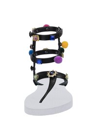 Uzurii MYSTIQUE POMPOM - Sandales tongs - white