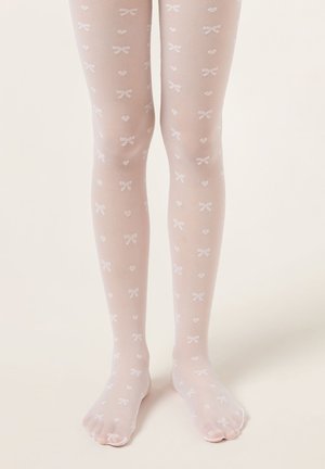 Calzedonia, SHEER 30 DENIER BOWS - Collants - white