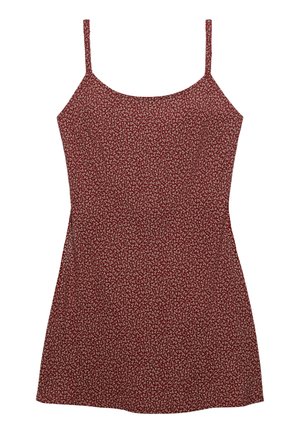 Superdry & Co, PRINTED CAMI MINI - Jersey dress - bordeaux red mini roses