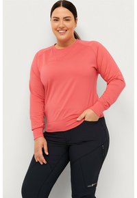 Áhkká FUNKTION LOGO CREWNECK TECH - Sweatshirt - rosa