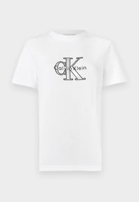 CLASSIC MONOLOGO METALLIC - Camiseta estampada - brilliant white