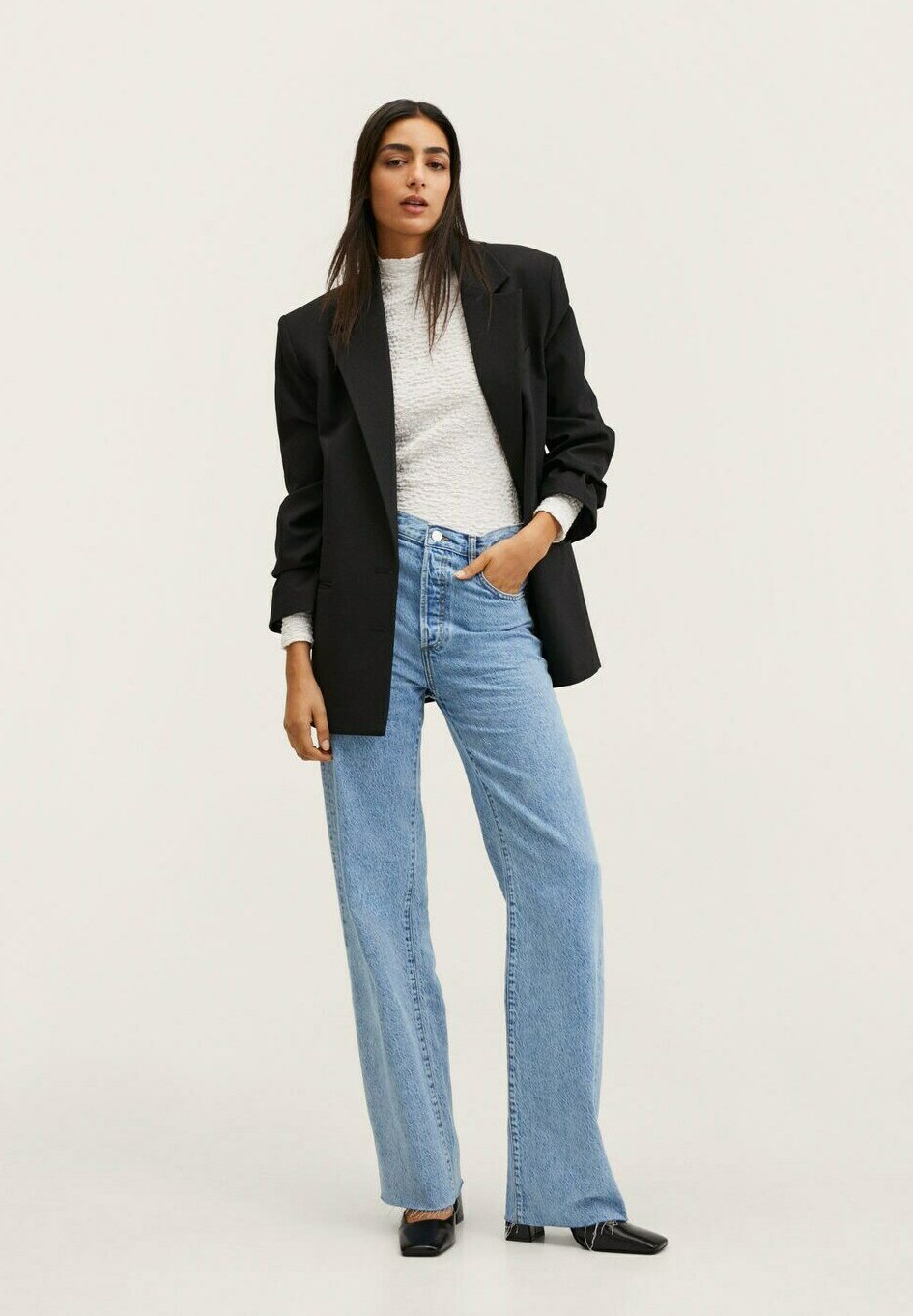 Mango NORA - Flared Jeans - mittelblau/blau - Zalando.de