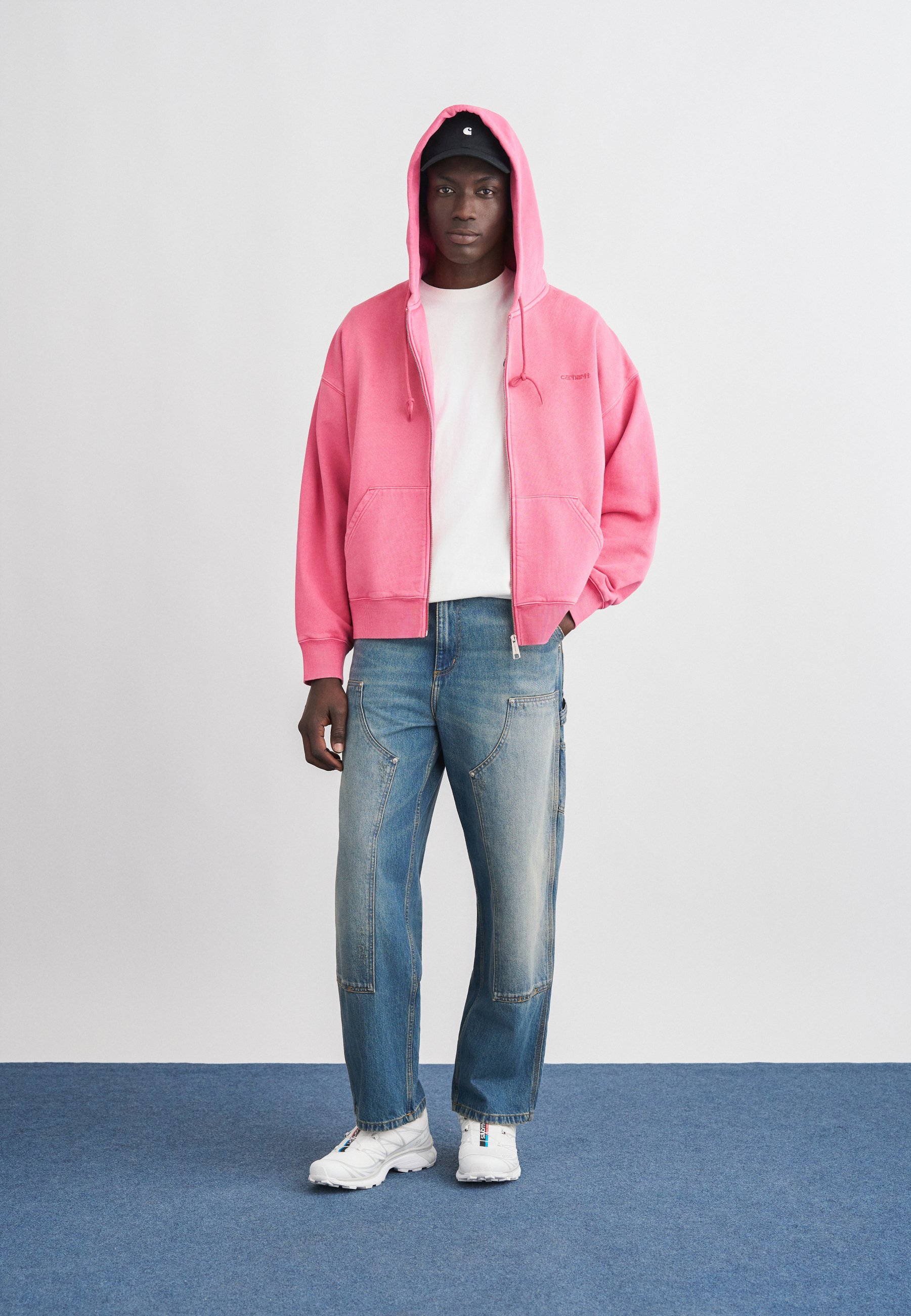 Carhartt WIP HOODED BENTON JACKET - Zip-up sweatshirt - primrose