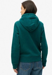 Superdry & Co LOGO  - Jersey con capucha - deep teal
