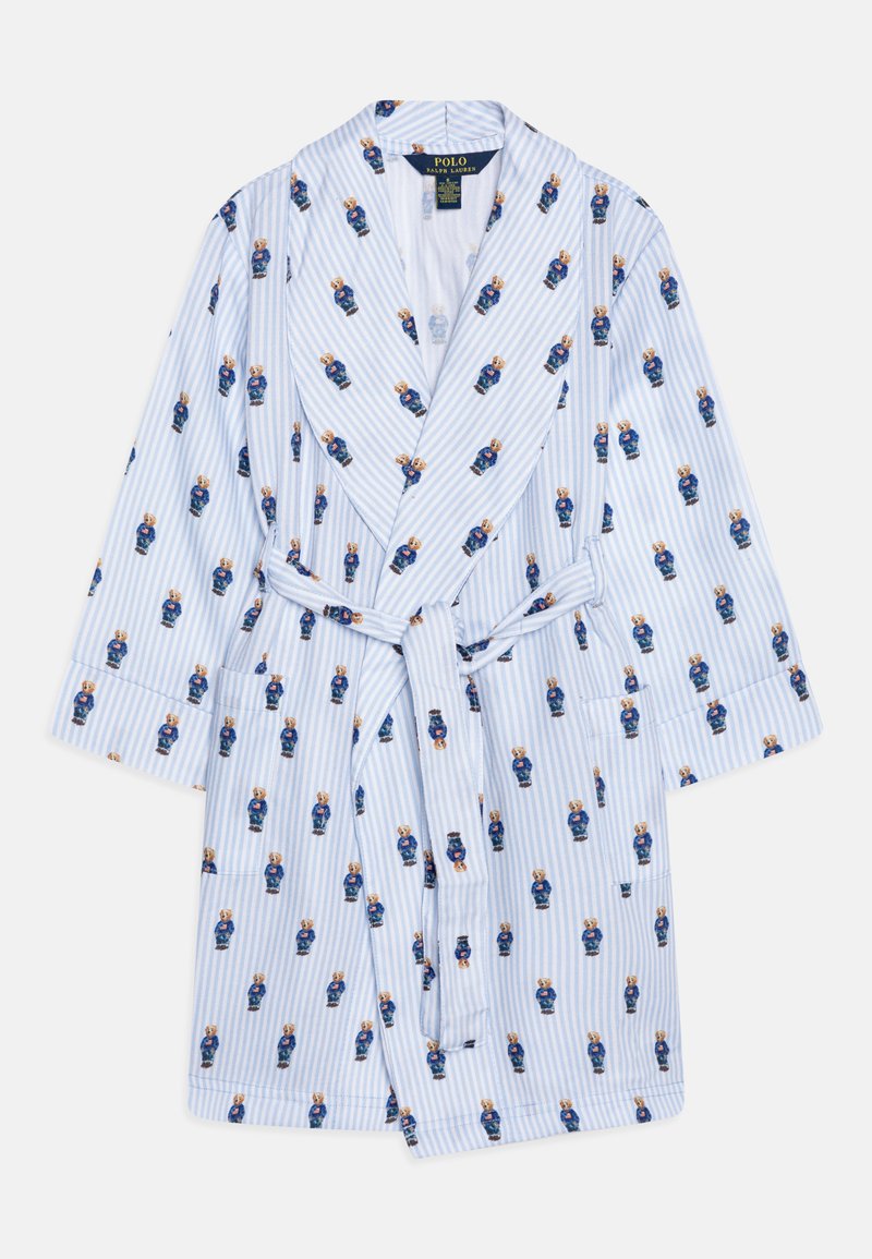 Polo Ralph Lauren BEAR ROBE - Dressing gown - elite blue/light blue ...