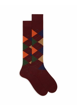 LUNGHE FANTASIA INTARSIO - Kniestrümpfe - dark red