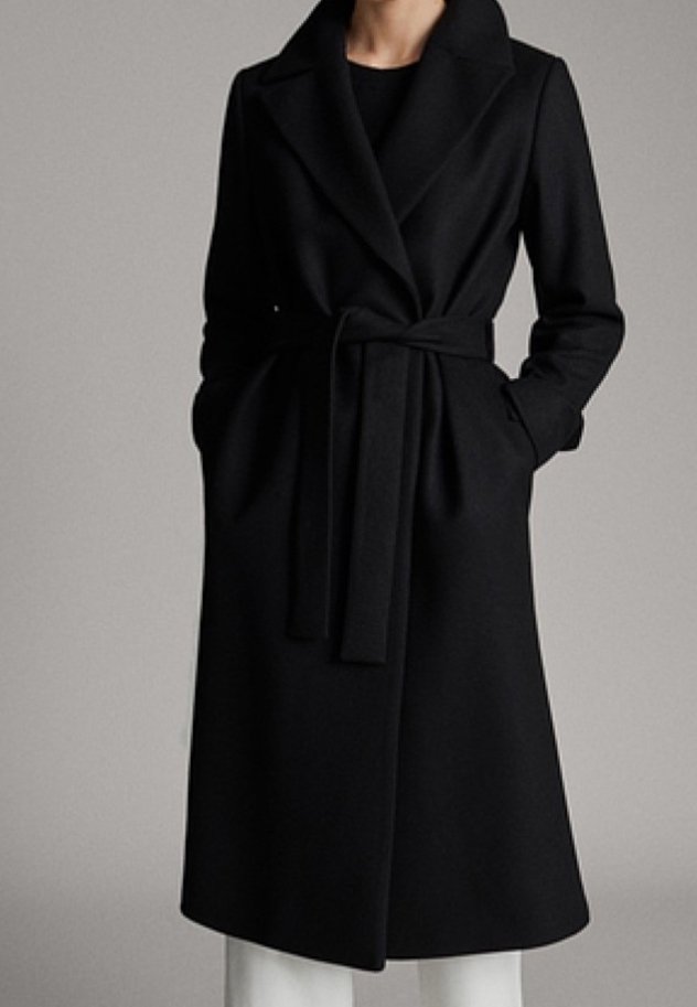 Massimo Dutti Mantel - black