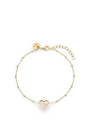 HERZ MIT PERLMUT-DETAIL - Bracelet - gold