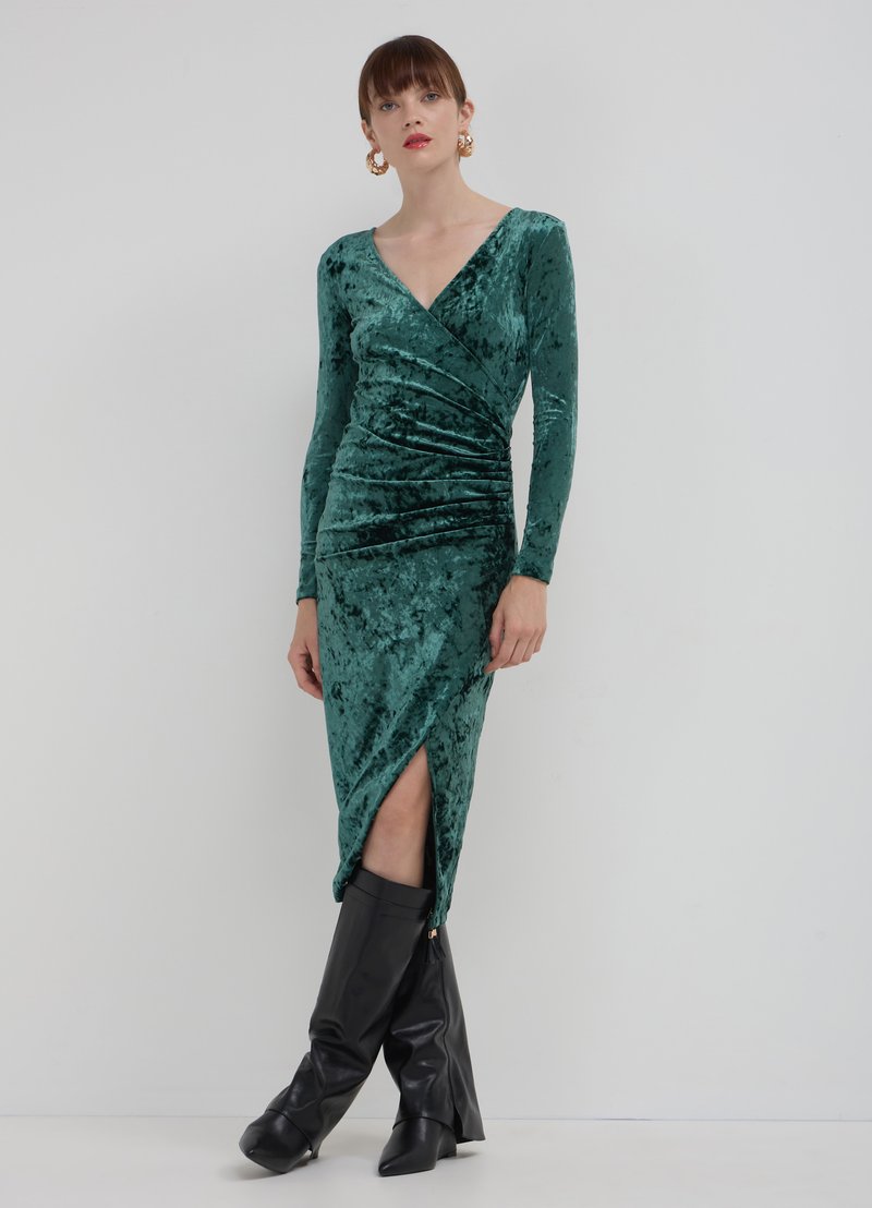 Calliope INCROCIATO CINIGLIA  - Tubino - verde