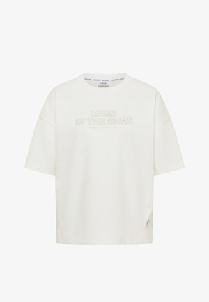 Cecil, KURZARM SWEATSHIRT MIT EMBROIDERY - T-Shirt print - vanilla white