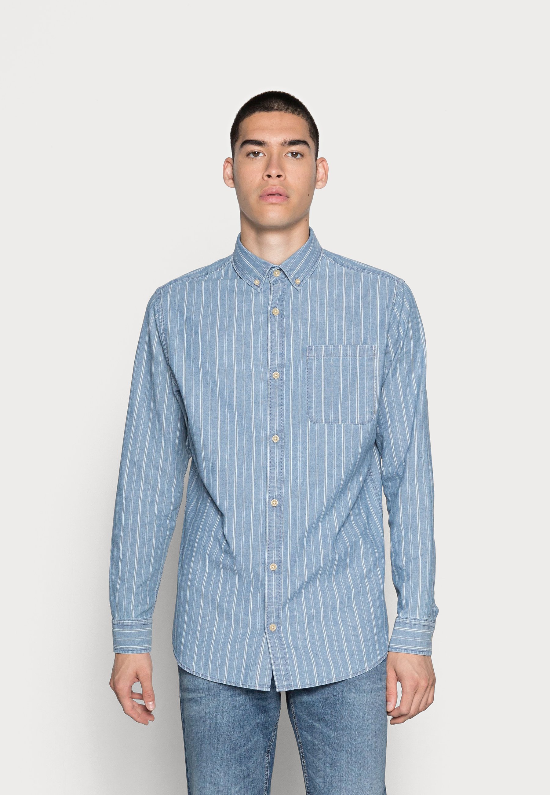 Jack & Jones JJCLASSIC MIX - Chemise - medium blue denim/bleu