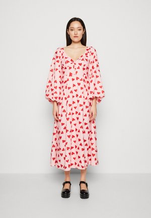 SJXZALANDO CHERISH PRINT MIDI DRESS - Koktejlové šaty / šaty na párty - pink