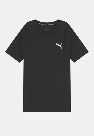 EVOSTRIPE TEE UNISEX - Koszulka sportowa - puma black