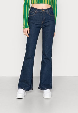Vaqueros a campana - dark-blue denim