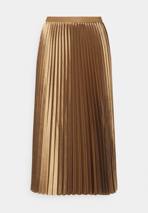 Plooirok - gold-coloured