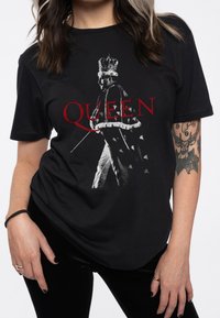 Paradiso Clothing QUEEN FREDDIE CROWN POSE - Print T-shirt - black