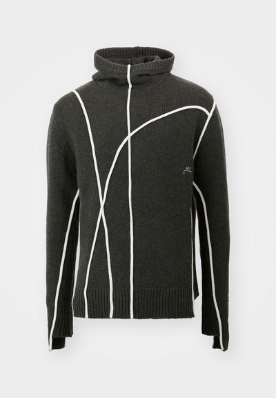 A-COLD-WALL* CONTOUR - Sweat à capuche - grey/green olive grey